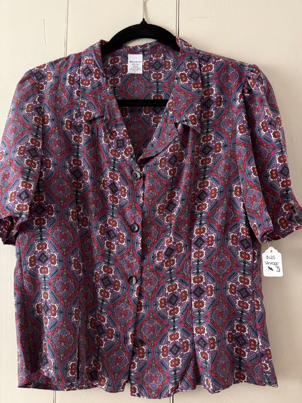 Marla Duran Camp Shirt  small